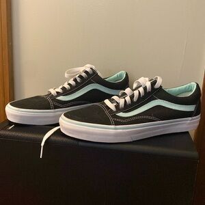 Teal and Black Vans💕